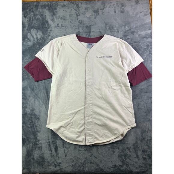 Vintage '95 Rock and Roll Hall of Fame Single Stitch Baseball Jersey Tee Men’s L - Picture 1 of 9